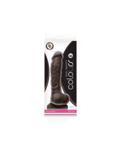 Colours Dual Density 8" Dildo Dark Brown Cock