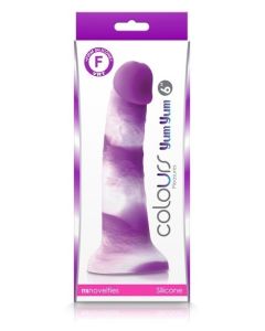 NS Novelties Colours Pleasures Yum Yum 6" Dildo Purple Realistic Dong