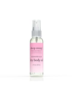 Vegan Rosewater Aloe Dry Body Oil 2 Oz Deep Steep Premium Beauty