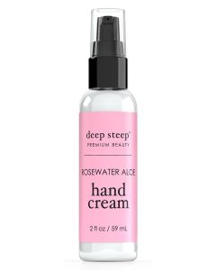 Vegan Rosewater Aloe Hand Cream 2 Oz Deep Steep Premium Beauty