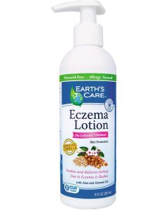 Eczema Lotion 8 Oz Aleo Almond Oil Allergy Tested Earth's Care