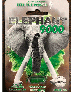 Elephant 9000 Pill Male Sexual Enhancer Libido 1200mg Front