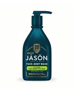 Men Calming 2 In 1 Face Body Wash 16 Oz Sensitive Skin Jason