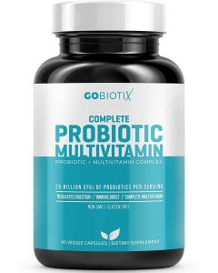 GoBiotix Probiotic Multivitamin Probiotics Immune Boost Digestive Health 90 Veggie Caps