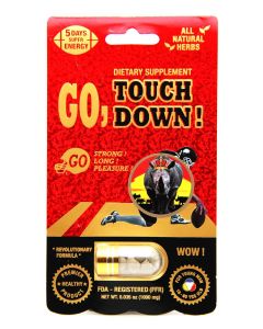 Go Touch Down energy pill for boosting vitality