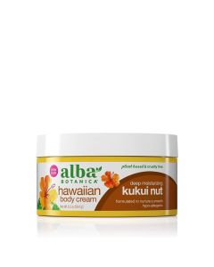 Alba Botanica Hawaiian 6.5 Oz Body Cream Deep Moisturizing Kukui Nut box