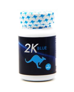 Kangaroo 2K Blue Mega 3000 Male Enhancements 12 Pills Bottle 