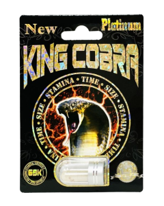 Cobra Platinum 69K Male Enhancement for Men 1 Pill Box