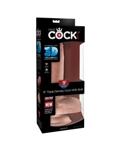 King Cock Plus 9" Triple Density Dick With Balls