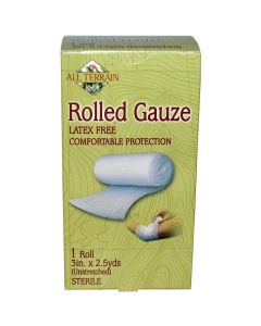 Latex Free Rolled Gauze Pads 3" 2.5 Yds Bandaging