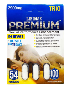 Premium 2900mg Trio 54 Premium Days Male Enhancement 3 Pills