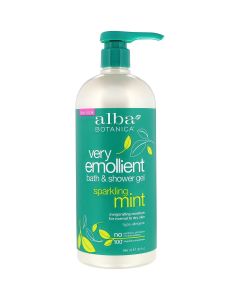 Very Emollient Bath and Shower Gel Sparkling Mint 32 Oz