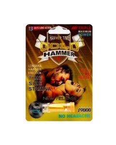 Male Sexual Enhancer Gold Hammer XXX for improved size and stamina