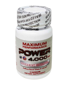 Power 4000 Men Sex Supplement 6 Pills Bottle