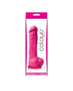 Colours Pleasures 5" Dildo Pink Body Safe Silicone Suction Cup