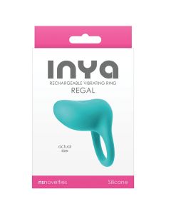 Cock Ring NS Novelties Inya Regal Rechargeable Vibrating Teal box