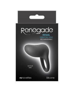 Cock Ring NS Novelties Inya Regal Rechargeable Vibrating Black box