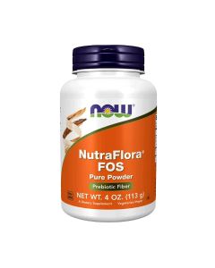 NOW NutraFlora FOS Prebiotic Fiber Powder