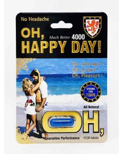 Oh Happy Day 4000 7 Days For Men Natural Libido Enhancer 4000mg 