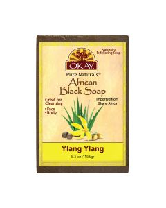 OKAY Pure Naturals African Black Soap Ylang Ylang