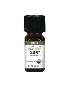 Organic cajeput essential oil bottle