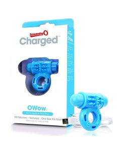 Charged Owow Vibe Ring Blue ScreamingO