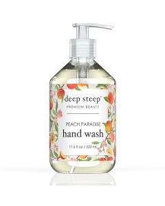 Peach Paradise Hand Wash 17.6 Oz Vegan Deep Steep Premium Beauty