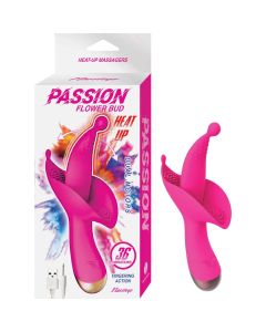 Passion Flower Bud Heat-Up Massager with 36 Vibrations