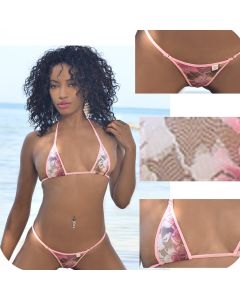 Hipster Sexy Sheer Lace Micro G-String Xposed Skinz