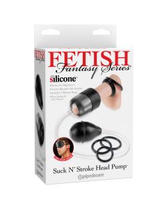 Fetish Fantasy Series Suck N Stroke Head Pump Black