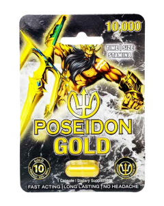 Poseidon 10000 Male Enhancement Supplement Gold Pills