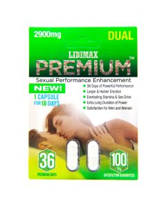 Premium 2900mg 36 Premium Days Male Enhancement 2 White Pills
