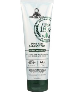 Pine Tar Shampoo 8 Oz Scalp Therapy All Hair Types Grandpa Soap
