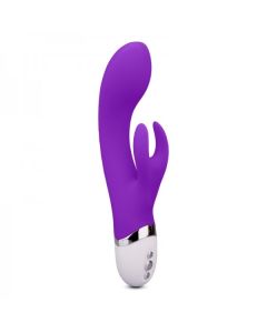 Selfie Vibrator Rabbit Intimate Toy Purple Waterproof Rechargeable Silicone