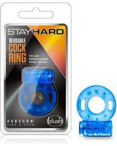 Stay Hard Reusable Cockring Blue box