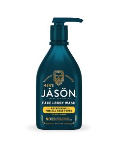 Men Refreshing 2 In 1 Face Body Wash All Skin Types 16 Oz Vegan Jason
