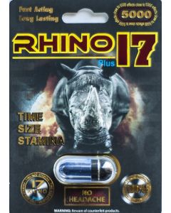 Rhino 17 5000 Male Sexual Performance Enhancer Pill For Man