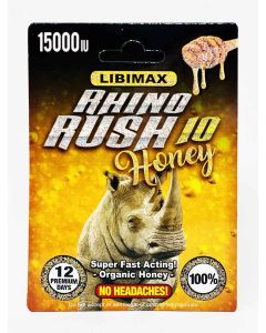  Rhino Rush 10 Honey Sachet 15000iu Male Enhancement