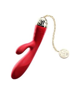 Rosalie Rabbit Vibrator Bright Red-1