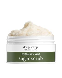 Rosemary Mint Vegan Sugar Scrub 8 Oz Deep Steep Premium Beauty
