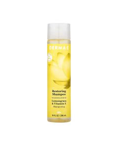 Restoring Shampoo Volume Shine 10 Oz Lemongrass Vegan Derma E