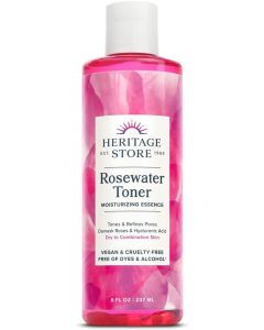Rosewater Toner Moisturizing Essence Alcohol Free 8 Oz Heritage Store