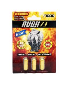 Rush 17000 Gold 3 Pills Per Pack Main Front