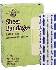 Latex Free Non Stick Pad Sheer Bandages 3/4" x 3" 40 PC
