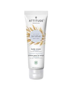 Attitude Unscented Sensitive Skin Body Cream 8 fl oz Hypoallergenic