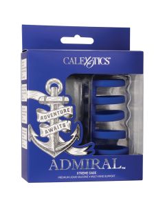 CalExotics Admiral Xtreme Cage Silicone Multi Cock Ring Support box
