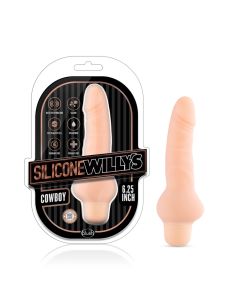 Silicone Willy's Cowboy 6.25" Vibrating Dildo Vanilla