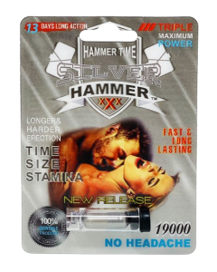 Silver Hammer 19000 Triple Maximum Power Male Enhancement Platinum Pill