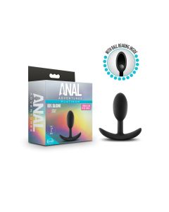 Anal Adventures Platinum Silicone Vibra Slim Plug Small box