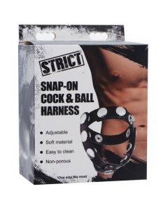 Strict Snap On Cock And Ball Harness